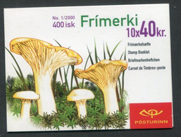 ICELAND  2000 Edible Fungi  Booklet MNH / **.  Michel 943 MH - Carnets