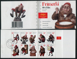 ICELAND  1999 Christmas Booklet Cancelled.  Michel 928-37,  MH 12 - Markenheftchen