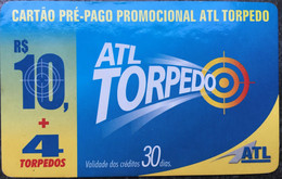 Prepaid Mobile Card Manufactured By ATL In 2002 In The Amount Of 10 Reais - Card Made Of Hard Paper - Telecom