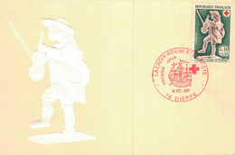 I0303 - Château Musée De DIEPPE - Le Violoneux - LA CROIX ROUGE - Carte Gaufrée - Stamps (pictures)
