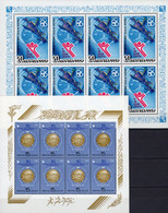 Olympia 1986 Sowjetunion 5572+5589 2x KB ** 110€ Salut-ORBIT EXPO Kleinbogen Sheets Space M/s Sport Sheetlets Bf USSR SU - Estate 1896: Atene