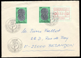 LUXEMBOURG(1985) Ancient Wall Phone With Crank. Illustrated Cancel On Envelope. - Dienstmarken