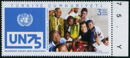 Türkiye 2020 Mi 4616 MNH United Nations, 75th Anniversary, Children, Diplomacy, U.N.O., UN - Unused Stamps