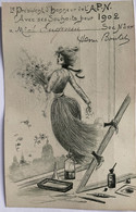 Très Rare Carte De Vœux De L’A.P.N. 1902 Par Henri Boutet - Boutet