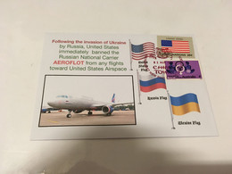 (2 G 41) USA Banned AEROFLOT Russia National Carrier From All Airspace In USA - Postmarked  3-3-2022 - Andere (Lucht)