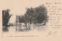 Delcampe - Gers - AUCH - Pont Du Quartier Du 9 è Chasseur - Animée - 1901 - Auch