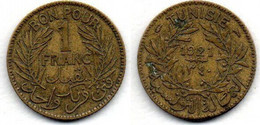 Tunisie -  1 Franc 1921 TB+ - Túnez