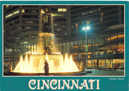 Cincinnati - Fontaine - Vue Nocturne - Cincinnati