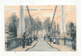 JC , Cp , 37 , L'ILE BOUCHARD ,l'entrée Du Pont , Voyagée 1907, Ed. Blumberger , Receveur-buraliste - L'Île-Bouchard