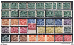 SAN  MARINO:  1945  TASSE  -  LOTTO  31  VAL. N./L./S.G. -  SASS. 65//75 - Strafport