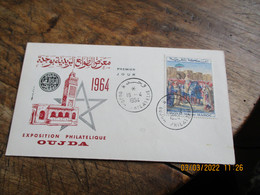 Maroc Tableau  De Delacroix   Moulay Abderrhaman Lot 2 Fdc Enveloppe 1 Er Jour  C M Carte Maximim - Morocco (1956-...)