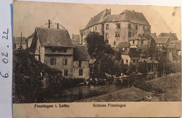 Cpa, Fénétrange - Finstingen I Lothr, Schloss Finstingen, écrite En 1920 Timbre, éd Schmidt - Fénétrange