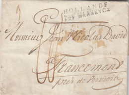 LETTRE. AMSTERDAM 1806. HOLLANDE PAR MAASEYCK. VERS FRANCOMOND PRES DE VERVIERS - 1794-1814 (French Period)