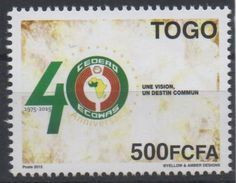 Togo 2015 Emission Commune Joint Issue CEDEAO ECOWAS 40 Ans 40 Years - Gemeinschaftsausgaben