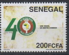 Sénégal 2015 Emission Commune Joint Issue CEDEAO ECOWAS 40 Ans 40 Years - Joint Issues