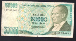 Turquie    , Billet  50000l. .     (¨PPP35144) - Turquie