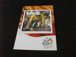 SPORT CICLISMO CICLISTA ISLE OF MAN LE TOUR DE FRANCE 100 MIGUEL INDURAIN - Stamps (pictures)