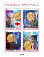 S. TOME & PRINCIPE 2021 - Nobel Prize In Medicine. Official Issue [ST210720a] - Medicina