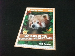 ANIMALI ISLE OF MAN RED PANDA 50 YEARS OF THE CURRAGHS WILD LIFE PARK 2015 - Stamps (pictures)