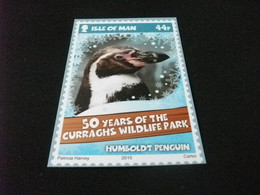 ANIMALI ISLE OF MAN 50 YEARS OF THE CURRAGHS WILD LIFE PARK 2015 HUMBOLDT PENGUIN PINGUINO - Stamps (pictures)