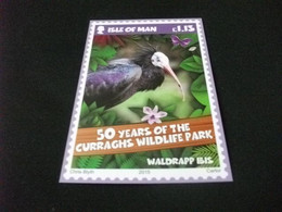 ANIMALI ISLE OF MAN 50 YEARS OF THE CURRAGHS WILD LIFE PARK 2015 WALDRAPP IBIS UCCELLO BIRD - Stamps (pictures)