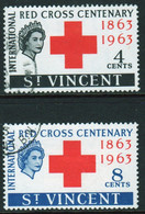St.Vincent 1963 Set Of Stamps To Celebrate  Red Cross In Fine Used - St.Vincent (...-1979)