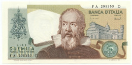 2000 LIRE BANCA D'ITALIA GALILEO GALILEI 08/10/1973 FDS - Sonstige & Ohne Zuordnung