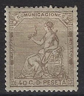 España 0136 * Alegoria. 1873. Sin Dentar. Charnela. Bien Centrado - Neufs