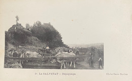 Dépt 34 - La SALVETAT - Dépiquage ( Carte Rare) - La Salvetat