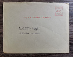 E29 Enveloppe + Timbre Monaco 1963 - Brieven En Documenten