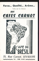 BUVARDS -  CAFÉS CARNOT - CAFÉ DU BRÉSIL - Café & Té