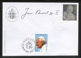 SUMMER SALE POLAND VATICAN FDC 2003 POPE JOHN PAUL JP2 JPII 25 YRS SILVER STAMP ALSO TIED FUNERAL DAY STAMP FDI TYPE 1 - Cartas & Documentos