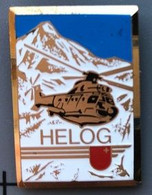 HELICOPTERE - HELOG - SUISSE - SCHWEIZ - CANTON DE SCHWYZ - SWITZERLAND - MONTAGNE - BERG - MOUNTAIN - HELICOPTER-(ROSE) - Aerei