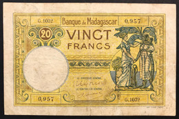 Madagascar 20 Francs 1937 Bb Pick#37 LOTTO.3827 - Madagascar