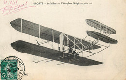 SPORTS AVIATION  Aeroplane Wright En Plein Vol - ....-1914: Précurseurs