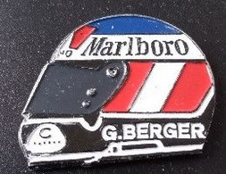 Pin's - Automobile - F1 -Tabac - Marlboro - G. BERGER - Casque - - F1