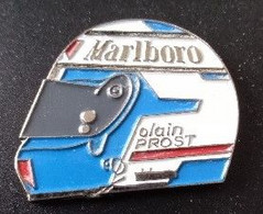 Pin's - Automobile - F1 -Tabac - Marlboro - Alain PROST - Casque - - F1