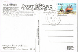 44001. Postal COBH (Eire) Iralanda 1992.  Ship, Barco R.M.S. TITANIC - Lettres & Documents