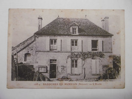 BAZOCHES DU MORVAN (Nièvre) L'Ecole - Carte Postale Ancienne 58 NIEVRE - Bazoches