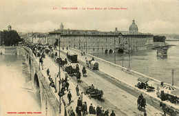 Toulouse * Le Pont Neuf Et Hôtel Dieu * Tramway Tram Attelage - Toulouse