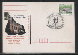 POLAND SLANIA 2001 80th BIRTHDAY CZELADZ BIRTH PLACE & SELF PORTRAIT CANCELLATION - Lettres & Documents