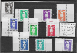 MAYOTTE N°32 à 41 ++ Cote Y Et T 16,00 Euros - Unused Stamps