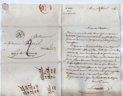 TB 3129 - 1846 - LAC - Lettre De Me GUERIN Avoué à MEAUX Pour LIZY SUR OURCQ - 1801-1848: Vorläufer XIX