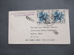 Mexico 1939 Air Mail Letter Stempel L1 Service Postal Aereo / Por Correo Aereo Abs: Petroleos Mexicanos Refineria - Mexico