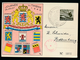 JOURNEE DU TIMBRE 28 JUILLET 1946    ZEGEL 1 F - Maschinenstempel (EMA)