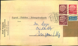 1955, Päckchenadresse Mit Heuss-Frankatur Und NoB Ab KONSTANZ - Otros & Sin Clasificación