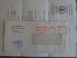 1978 Enveloppe Gemeente Bestuur BEVEREN WAAS Met Inhoud - Rode Machine Frankering 8 Fr - C 991 - 1960-79