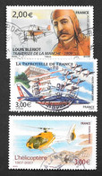 TIMBRES FRANCE  OBLITERE.CHOISIE  POSTE AERIENNE 2007/2008/2009 N° 70/71/72 - Used Stamps