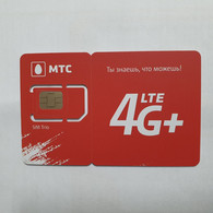 Russia-g.sm.4G+LTE-card-mtc-(897010100-6319-0483-29-0)-(54255624)-mint Card+1card Prepiad Free - Collezioni