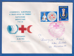 Rumänien; Brief Rotes Kreuz; Red Cross; Croix-Rouge; Costinesti 1984, Crucea Rosie, Romania; Bild2 - Red Cross